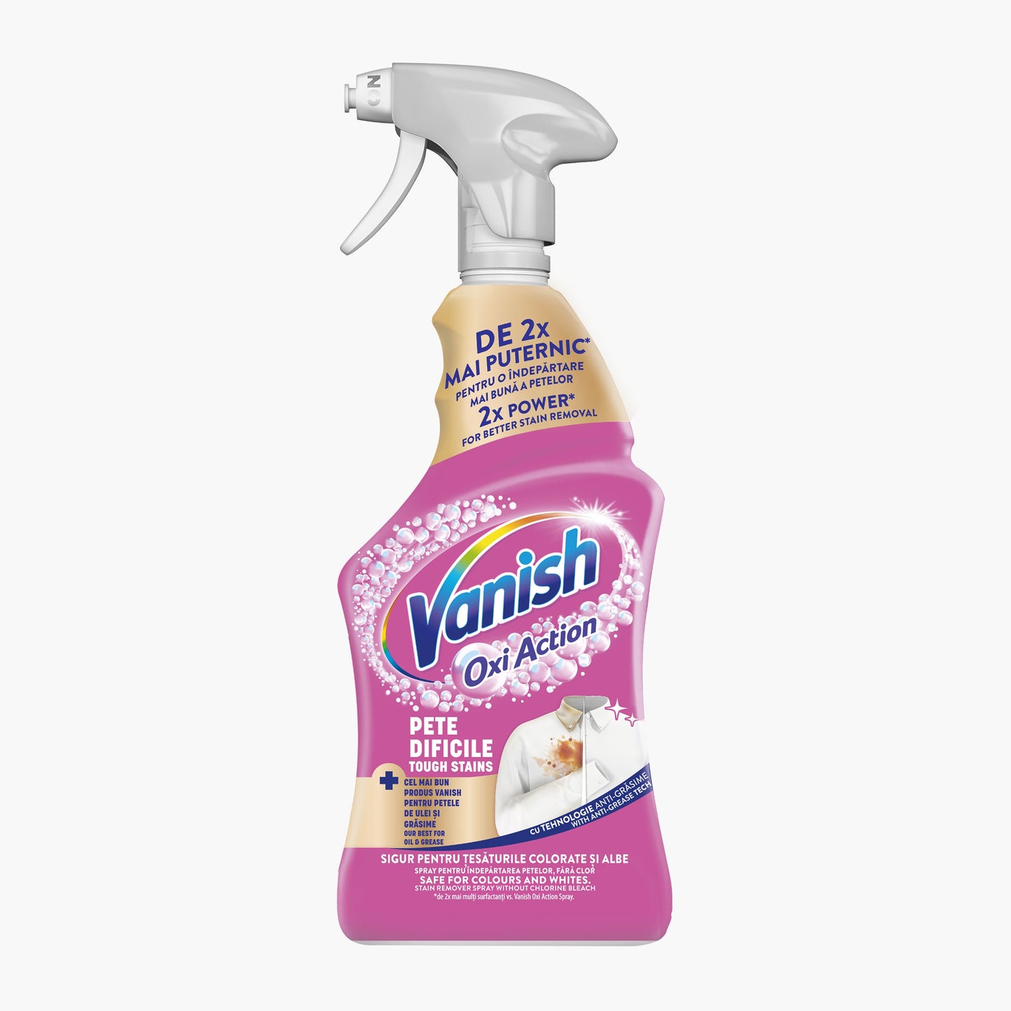 Vanish trigger Spray Pink 454ml Solutie pentru inlaturarea petelor