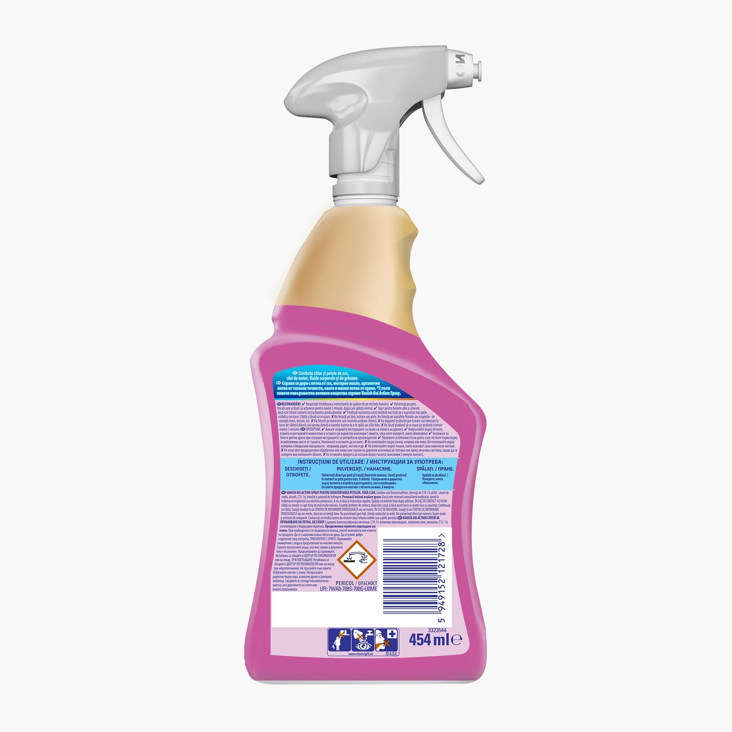 Vanish trigger Spray Pink 454ml Solutie pentru inlaturarea petelor