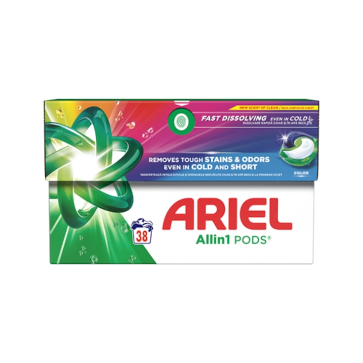 ARIEL Detergent Rufe color 38 capsule