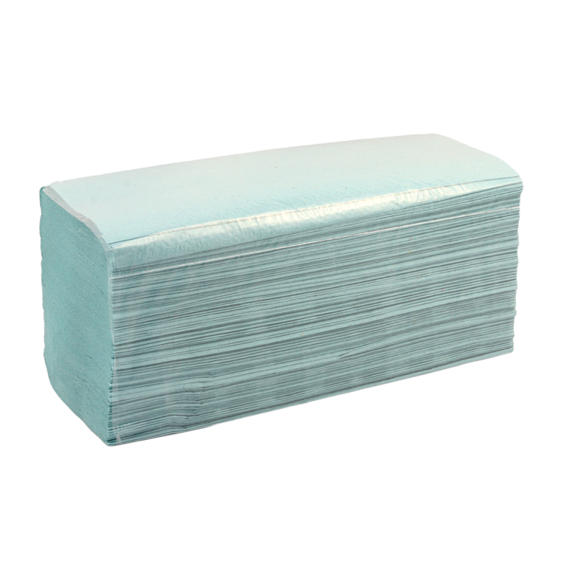 Hârtie Prosop Pliat ”V” Gofrat, 1 strat - Verde -200 foi