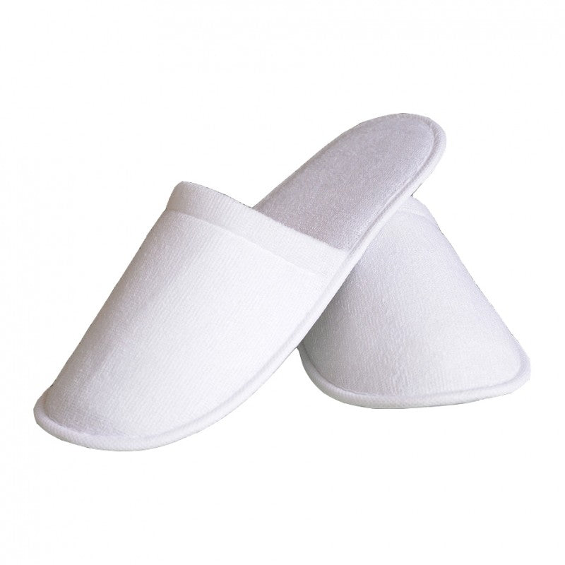 Papuci unică folosință, tip Hotel, material din prosop (frotir), talpa groasă 4mm