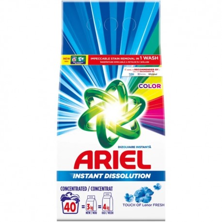 ARIEL Touch of Lenor Color Detergent Pudra 3 Kg