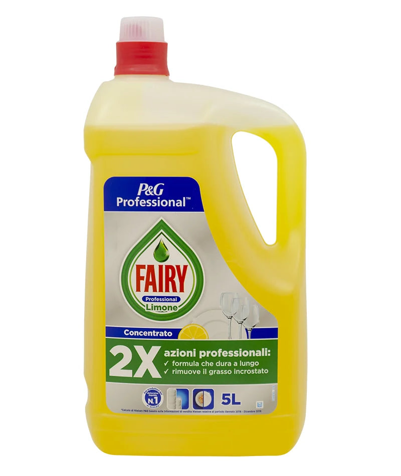 Detergent Vase cu Parfum de Lamaie Fairy Professional 5 L