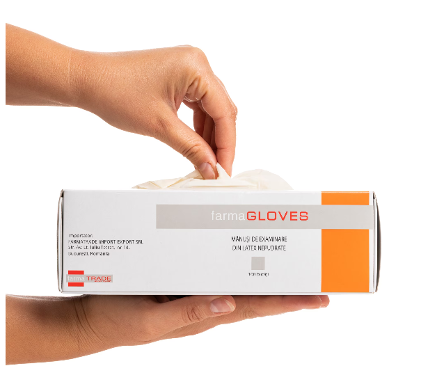 Mănuși LATEX nepudrate