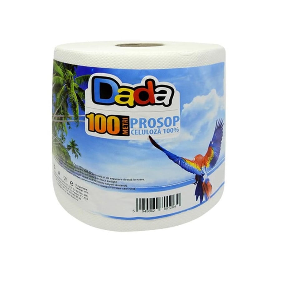 Prosop hartie 2 straturi, 100 m, alb