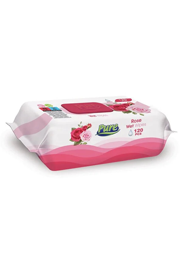PURE Servetele umede Trandafir