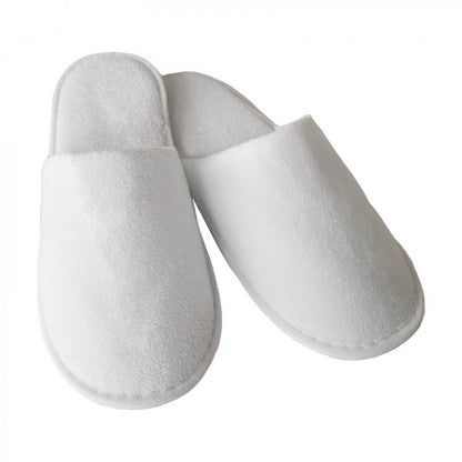 Papuci unică folosință, tip Hotel, material din prosop (frotir), talpa groasă 5mm