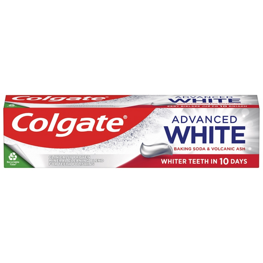 Pasta de dinti pentru albire, Colgate Advanced White Baking Soda & Volcanic Ash, 100 ml