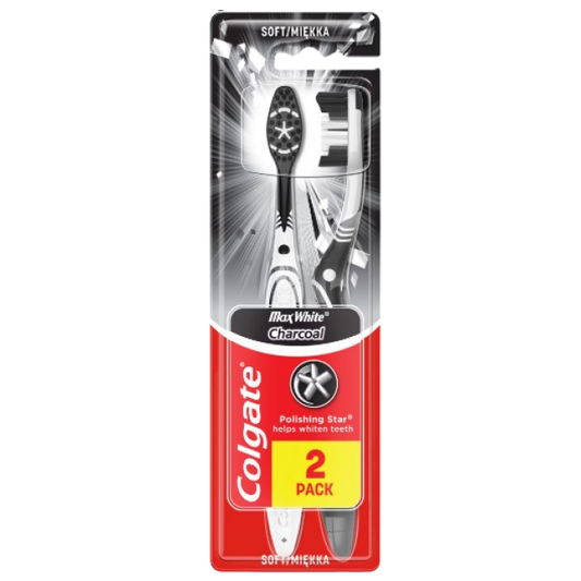 Colgate Periuta de Dinti Max White Charcoal Soft 2buc