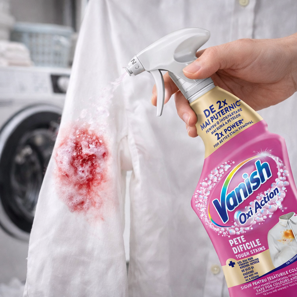 Vanish trigger Spray Pink 454ml Solutie pentru inlaturarea petelor