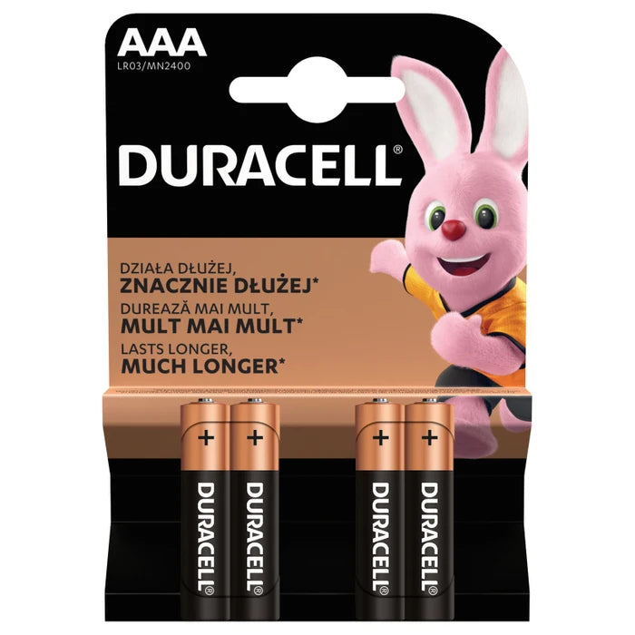 DURACELL Baterii Basic AAAK LR03 4 bucati