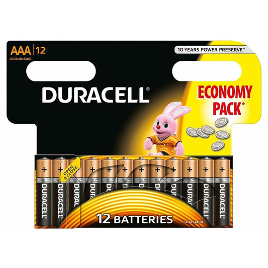 DURACELL Baterii Basic AAAK LR03 12 bucati