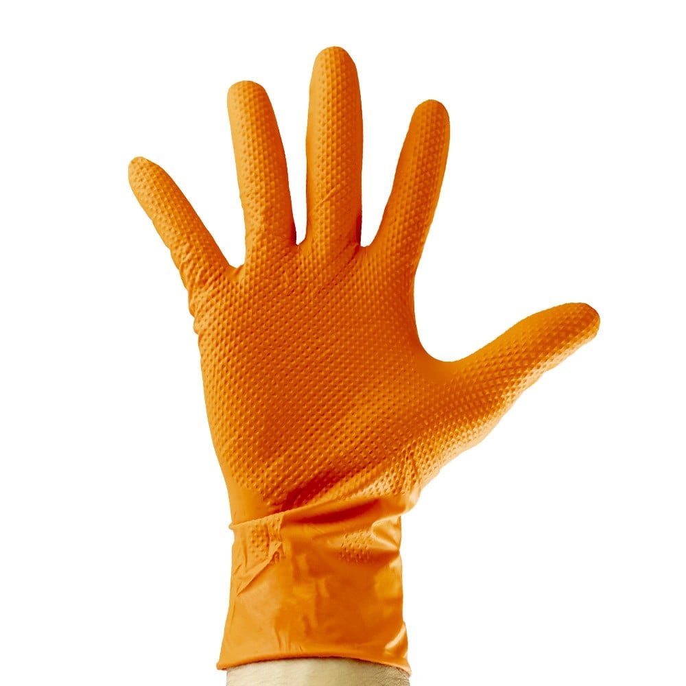 Manusi NITRIL mecanic Diamond Strong Nitrile Orange