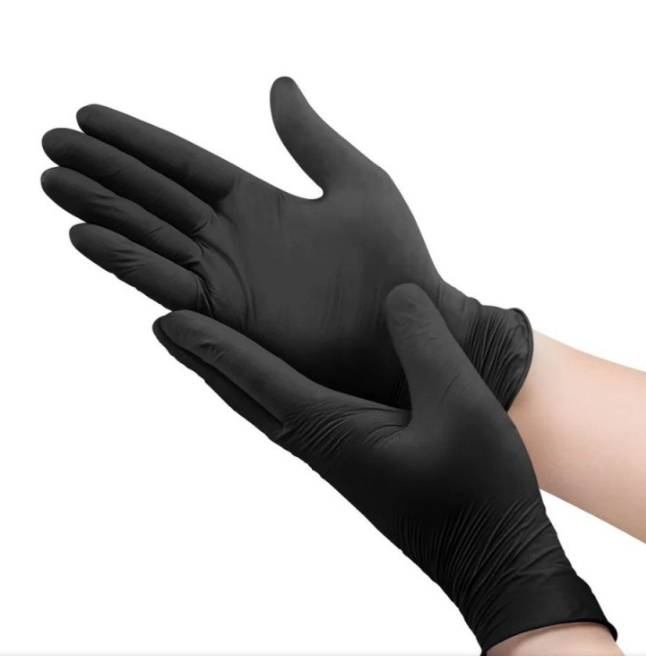 Mănuși NITRIL nepudrate negre